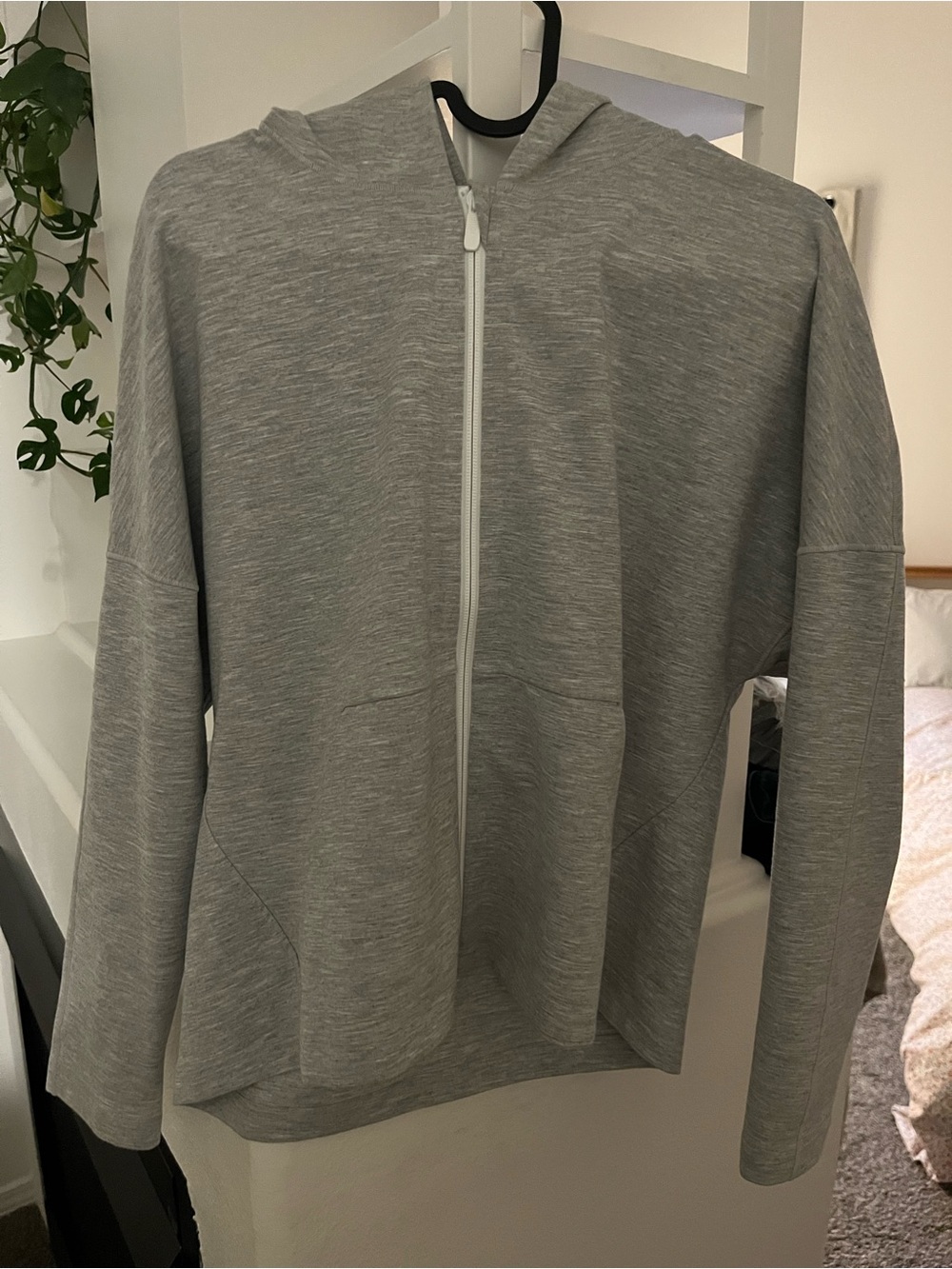 Lululemon light grey zip up hoodie